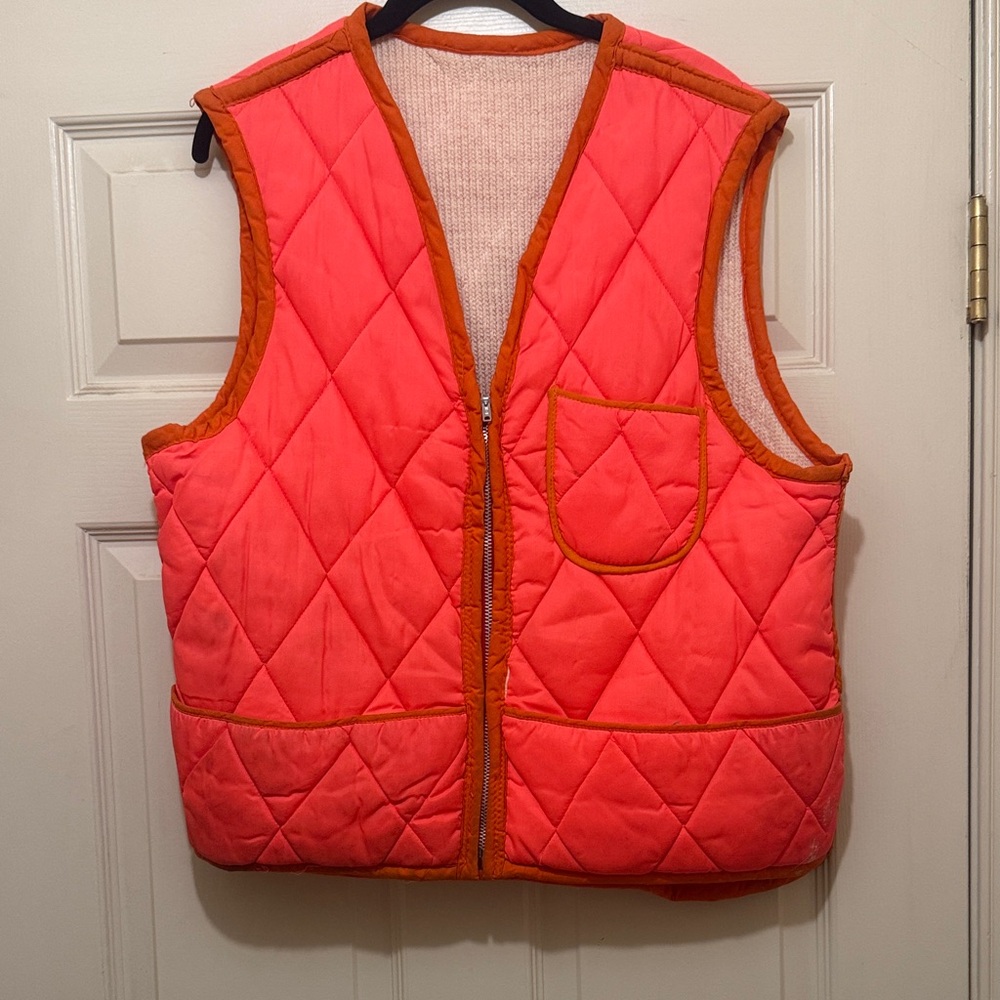 Vibrant Quilted Vest with Pocket